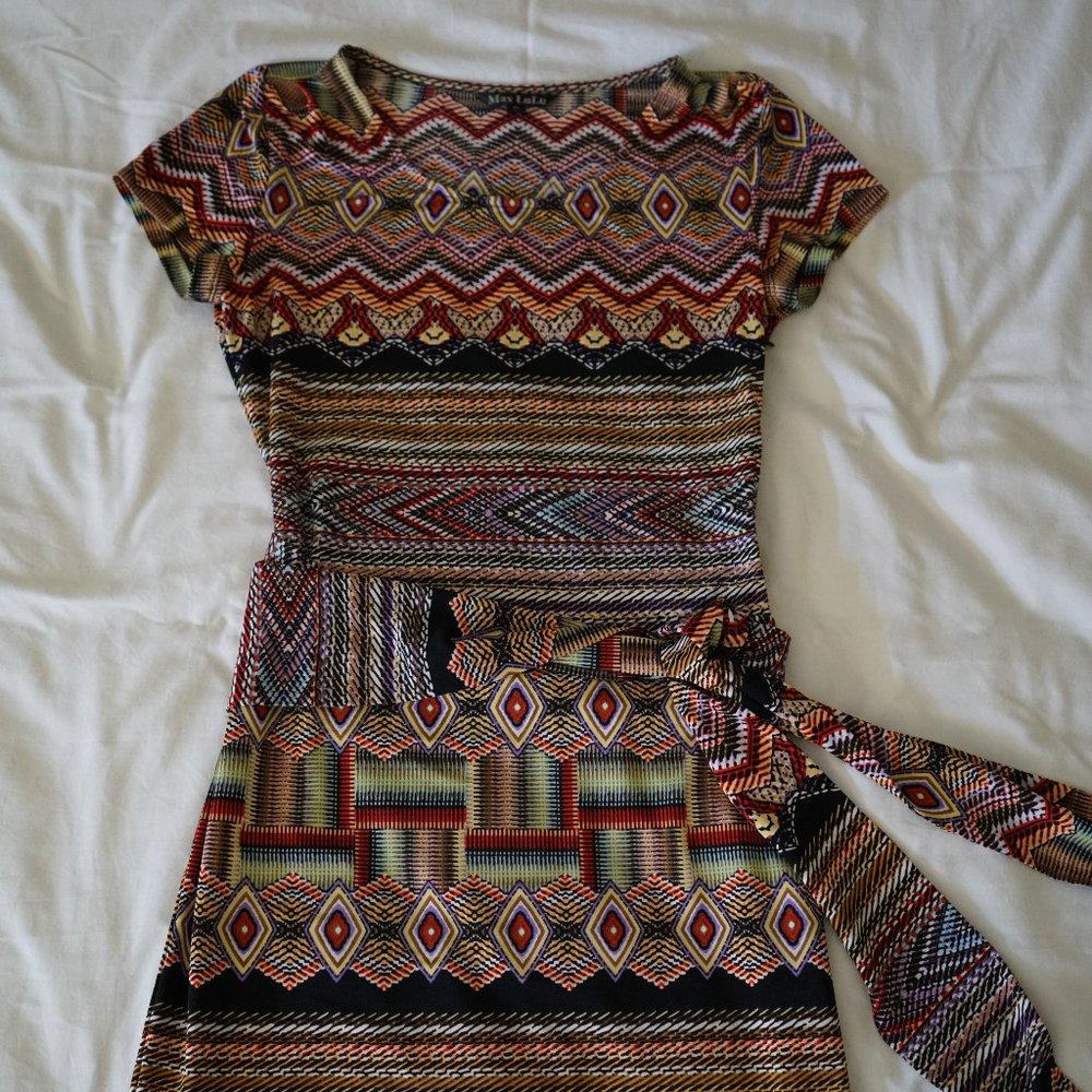 Max Lulu printed mini dress XS